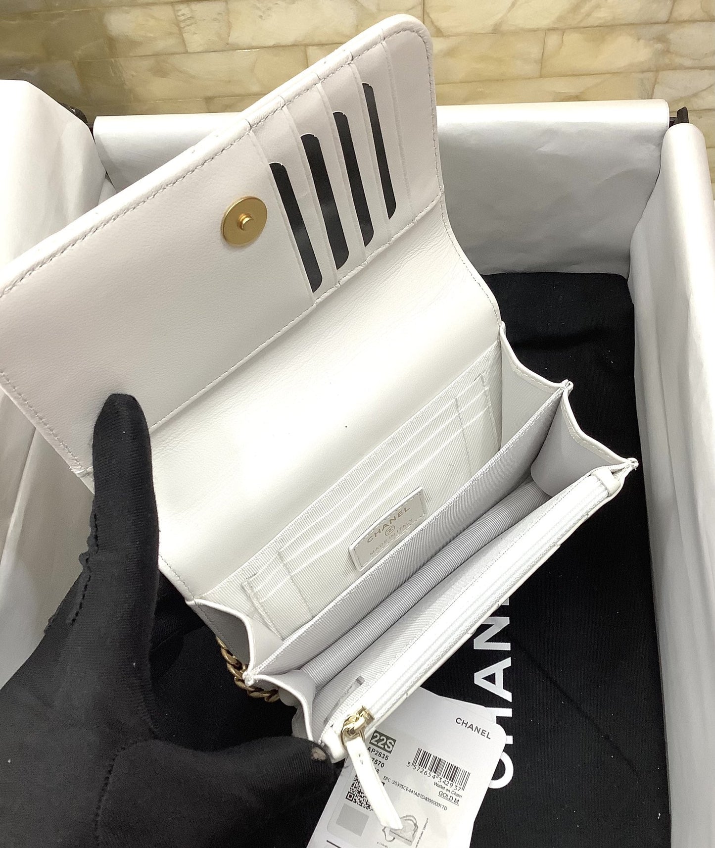 CHLSpring And Summer 22C White For Women, Women’s Bags 6.1in/15.5cm