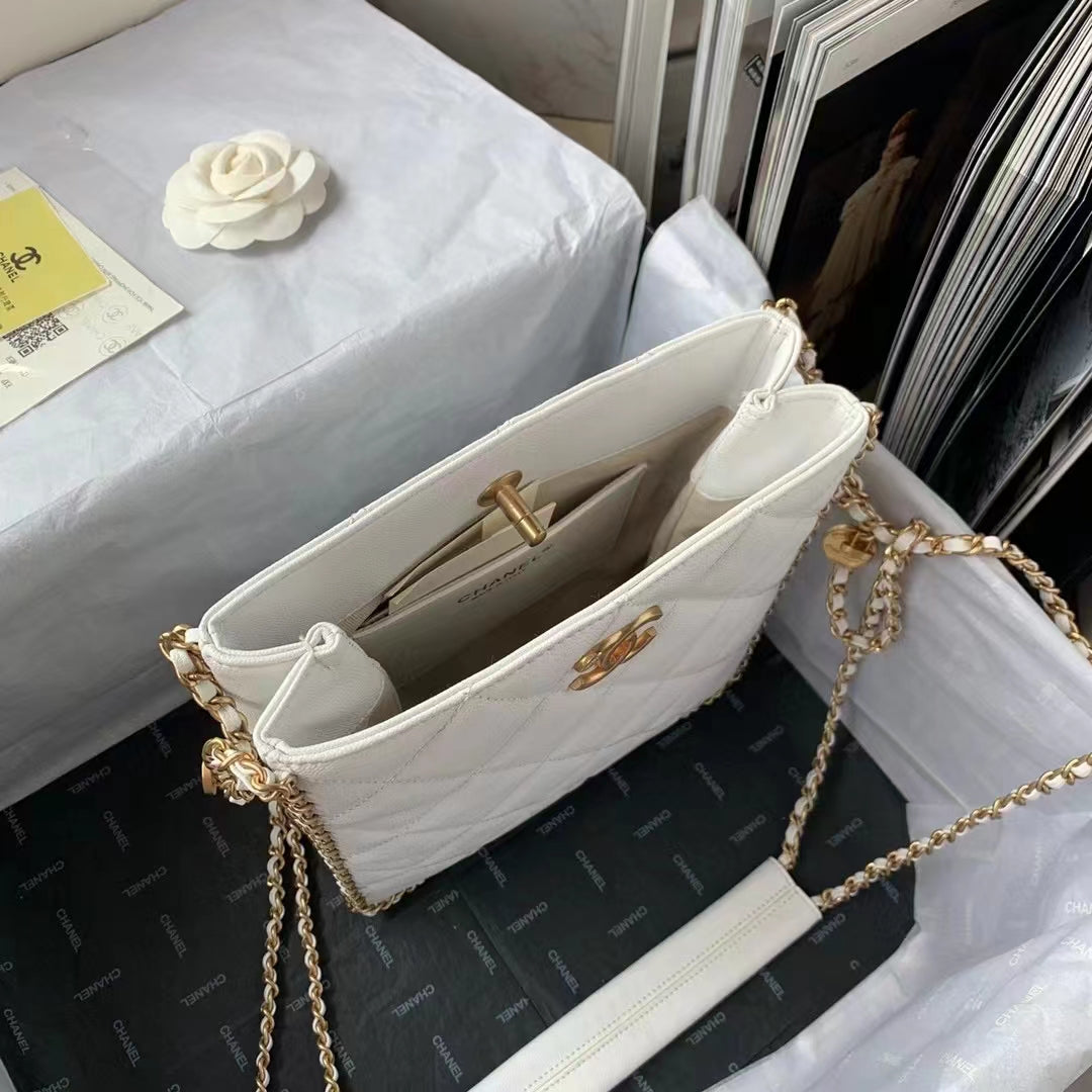 CHLSmall Shopping Bag White For Women Bags 9.1in/23cm
