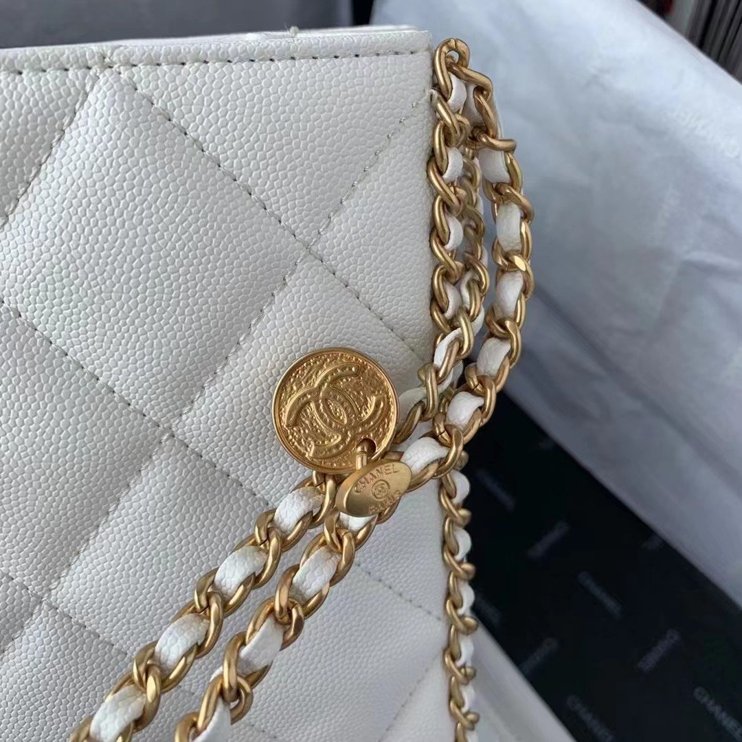 CHLSmall Shopping Bag White For Women, Women’s Bags 9in/23cm
