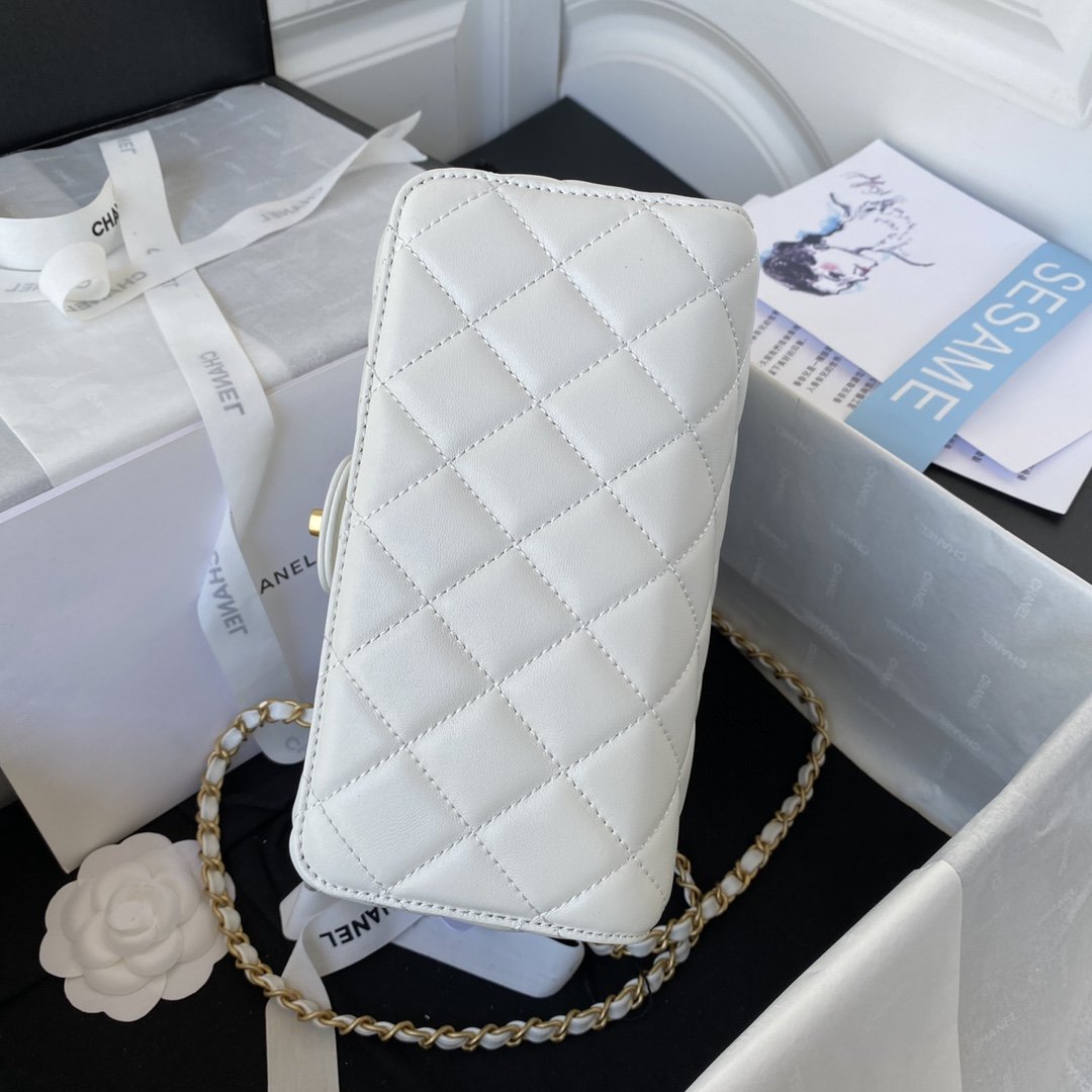 CHLSmall Top Qualityoor Pack White For Women Bags 7.6in/19.5cm
