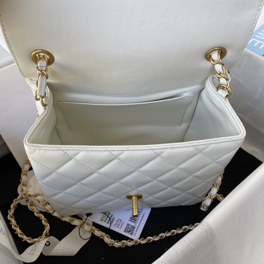 CHLSmall Top Qualityoor Pack White For Women Bags 7.6in/19.5cm