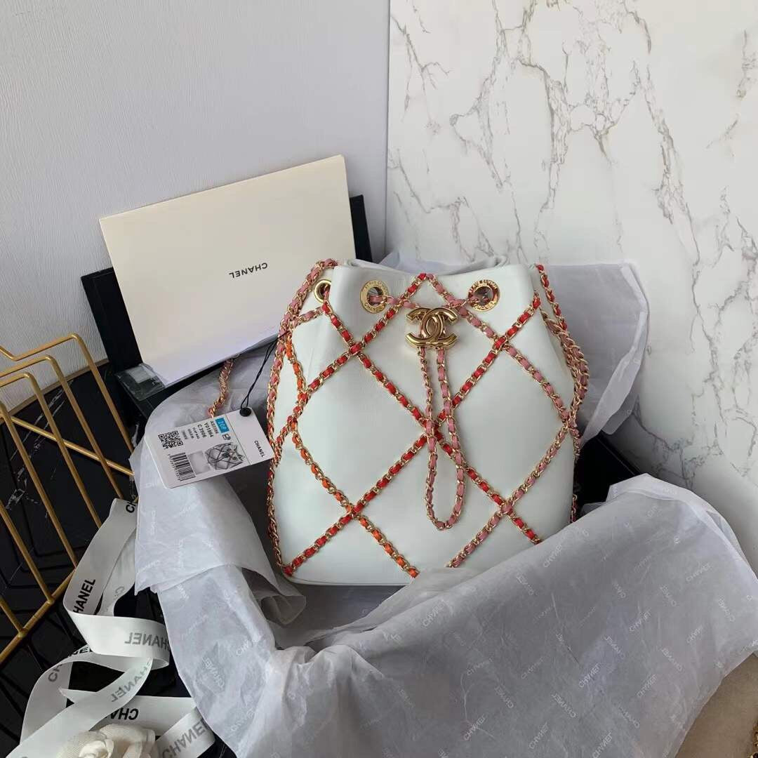 CHL 21 Handbag White For Women, Women’s Bags 8in/22cm