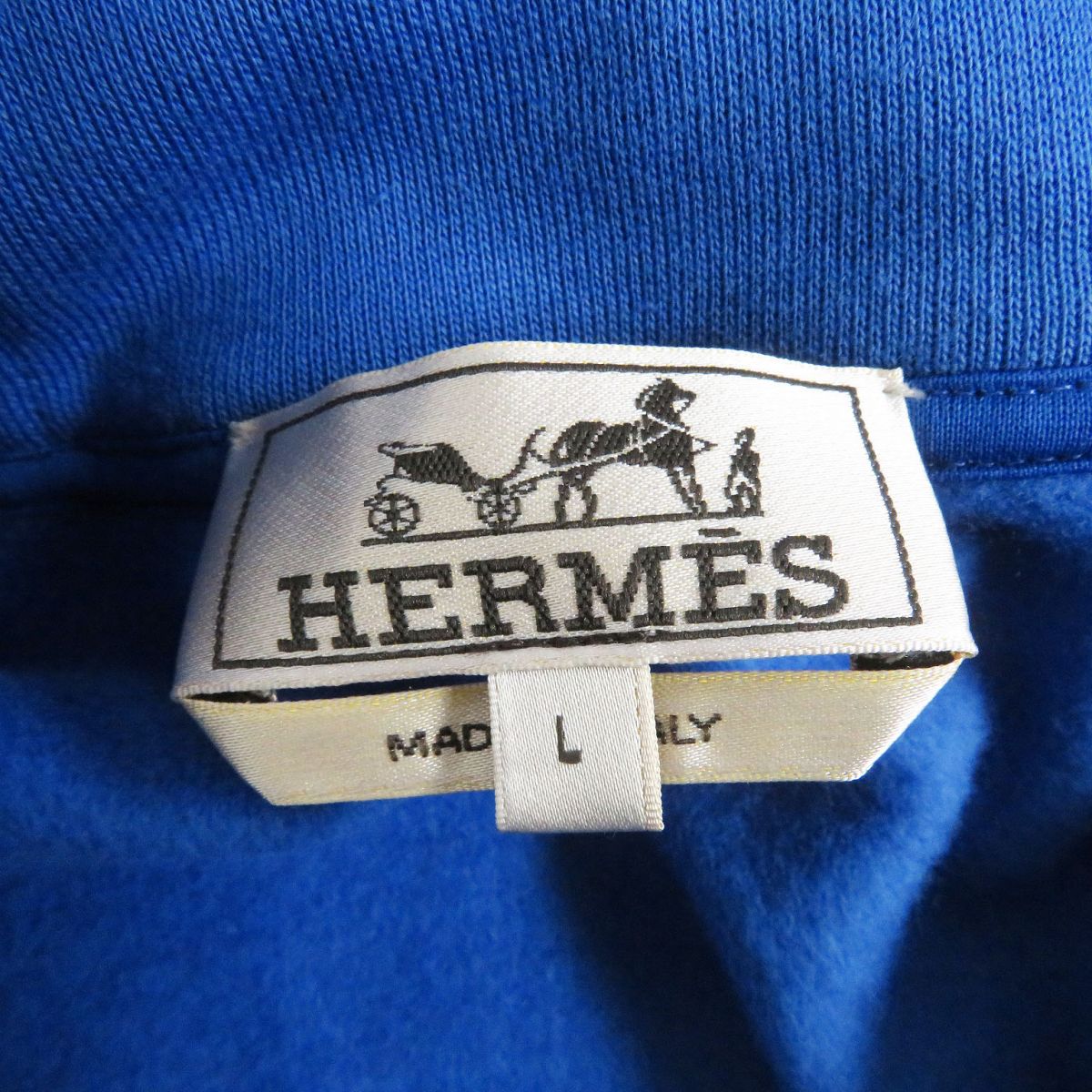 HERMES sweat See photo blue mens  d