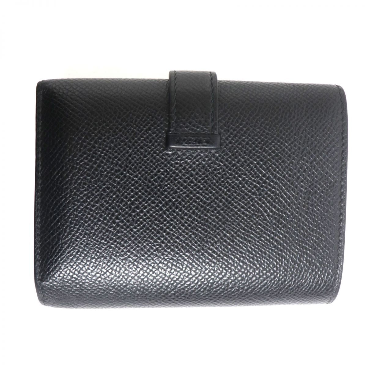 HERMES Tri-fold wallet Main?FEpsom black mens  d