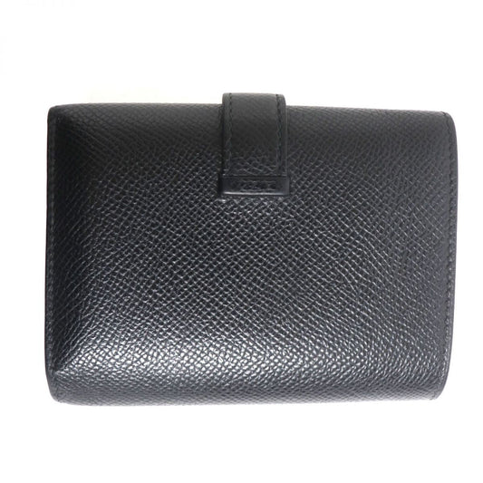 HERMES Tri-fold wallet Main?FEpsom black mens  d