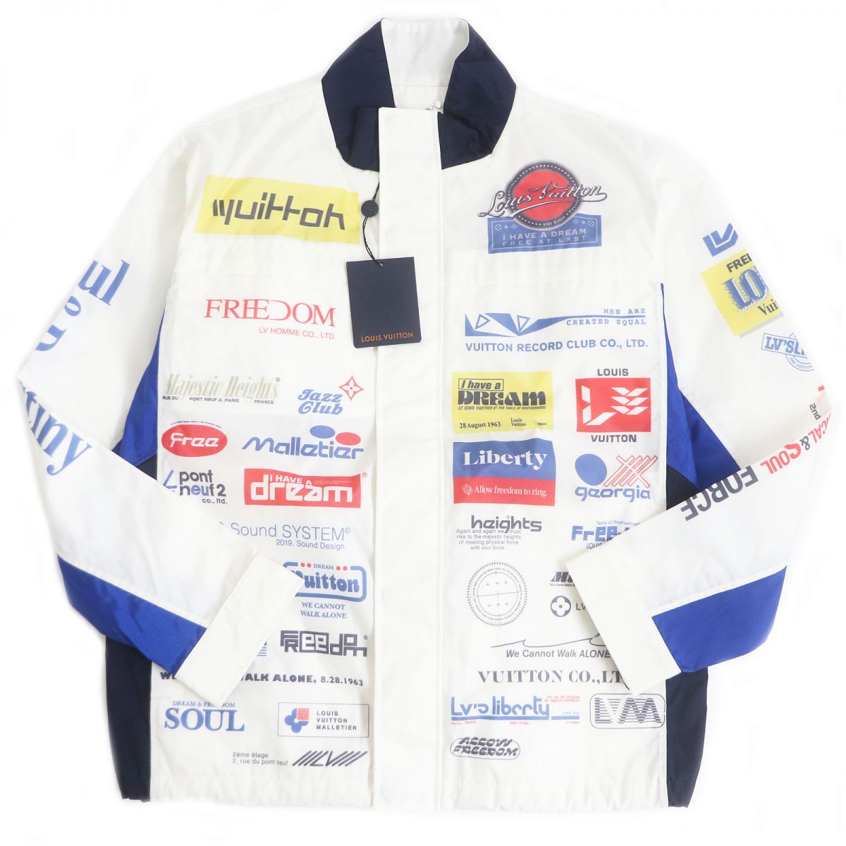 LOUIS VUITTON Nylon jacket 1A5DID Outer: 100% polyamide (nylon), Lining: 100% cotton White type mens 48