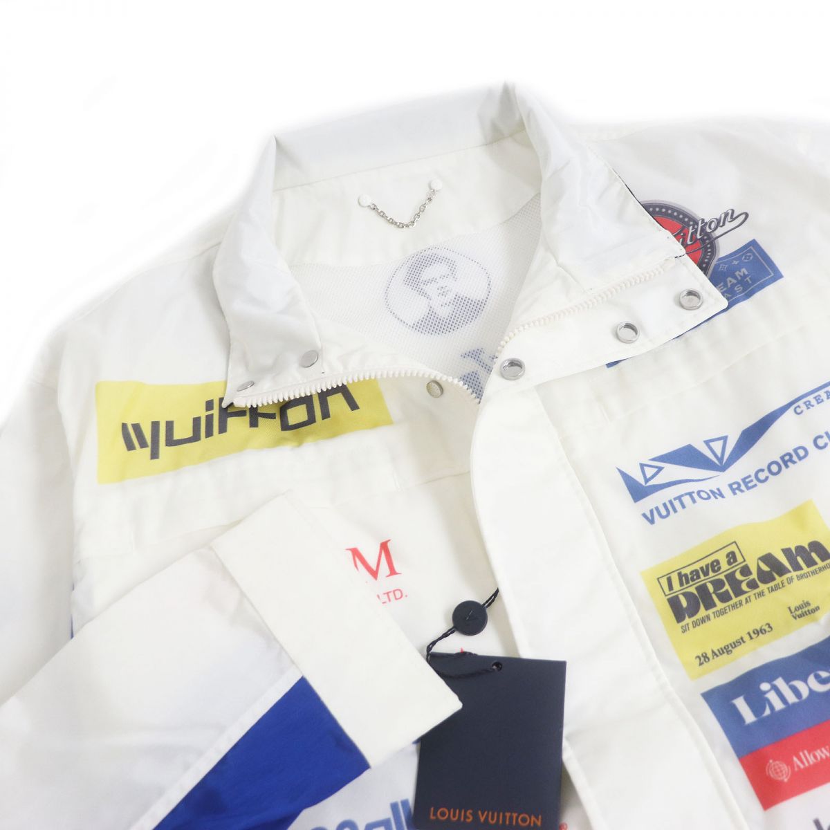 LOUIS VUITTON Nylon jacket 1A5DID Outer: 100% polyamide (nylon), Lining: 100% cotton White type mens 48