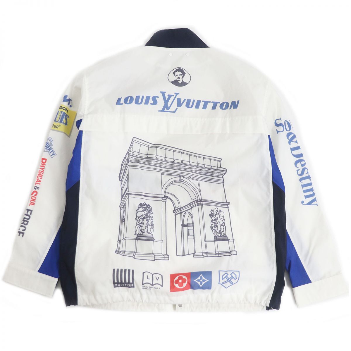 LOUIS VUITTON Nylon jacket 1A5DID Outer: 100% polyamide (nylon), Lining: 100% cotton White type mens 48