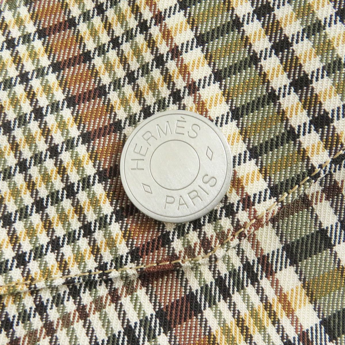 HERMES Stainless collar coat Outer: 100% wool, Lining: 100% cotton, Part: 100% sheepskin Brown type mens 44  d