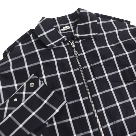 HERMES Blouson Main: 100% cotton, Part: 100% polyester black mens 36  d