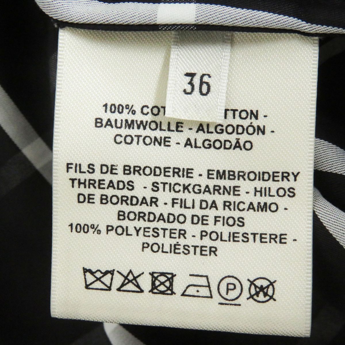 HERMES Blouson Main: 100% cotton, Part: 100% polyester black mens 36  d