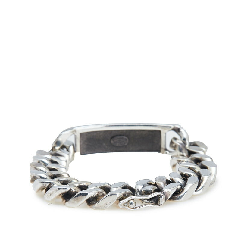 Chanel Logo Plate Metal Bracelet