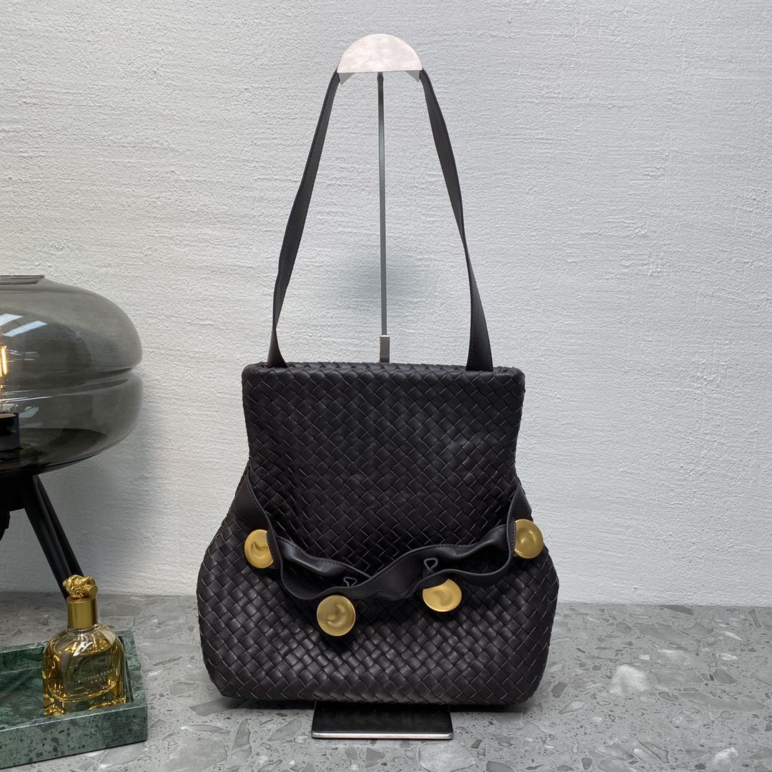 Top Quality Intrecciato Shoulder Bag Purple, For Women, Women’s Bags 10.2in/26cm