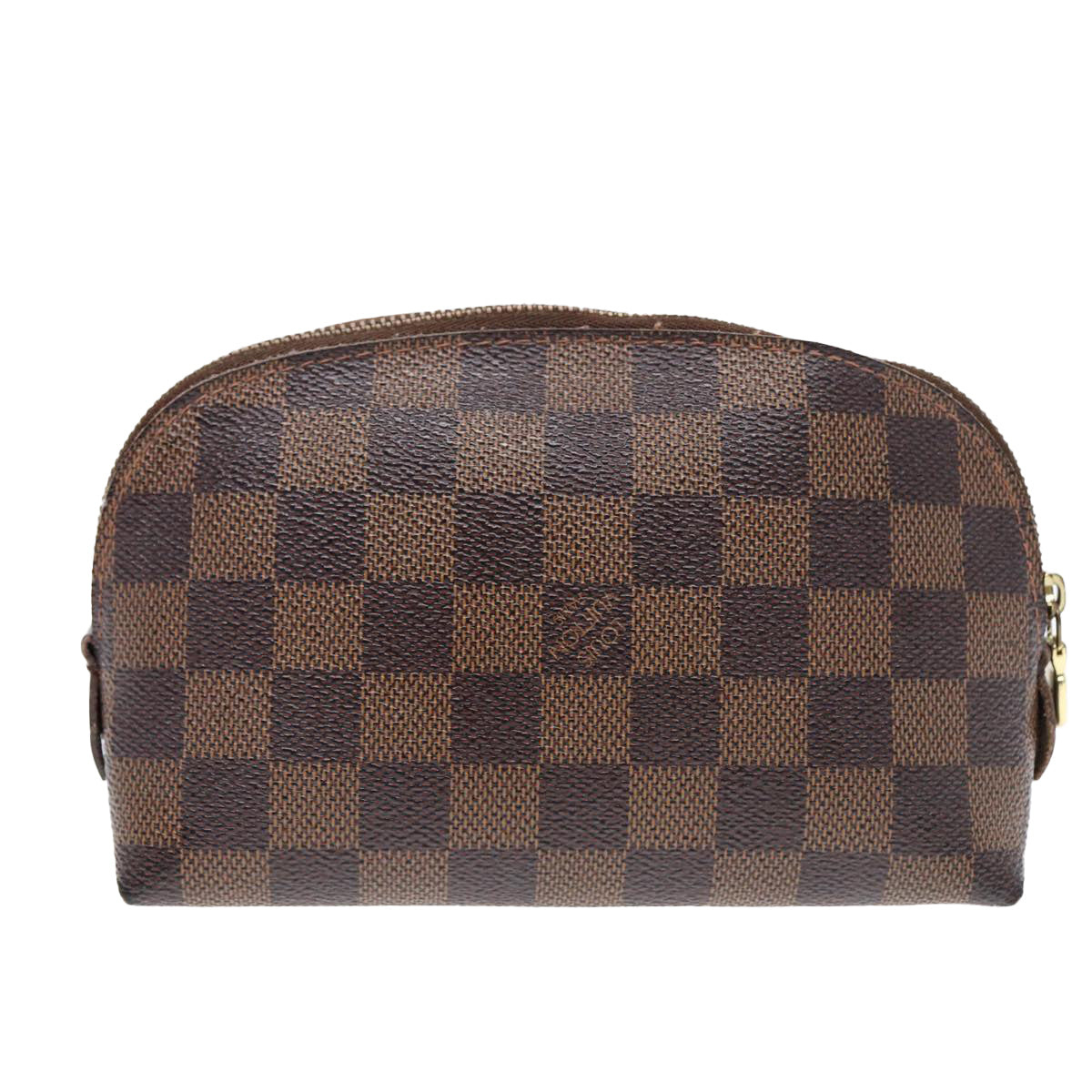 LOUIS VUITTON Damier Ebene Pochette Cosmetic PM Pouch N47516 LV Auth tb1139
