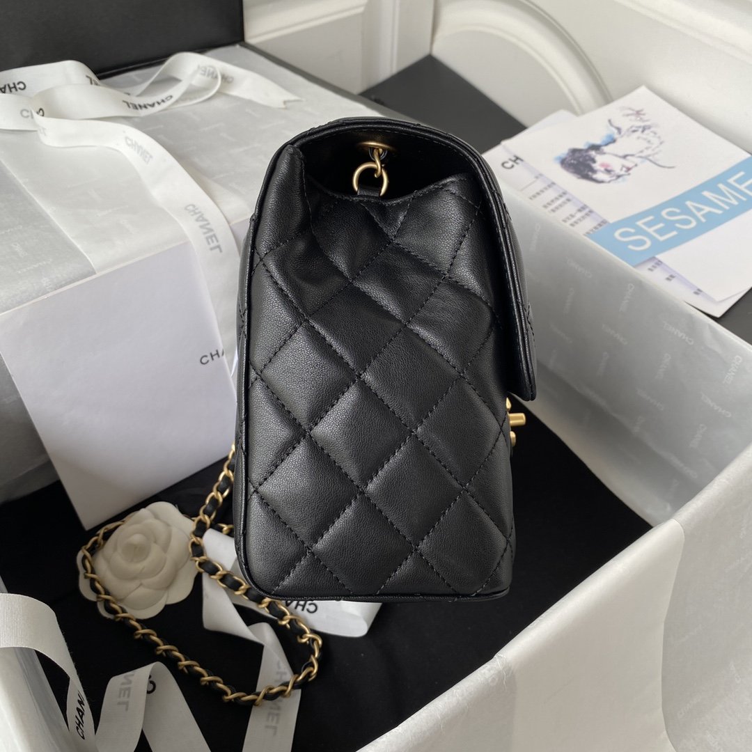 CHLSmall Top Qualityoor Pack Black For Women Bags 7.6in/19.5cm