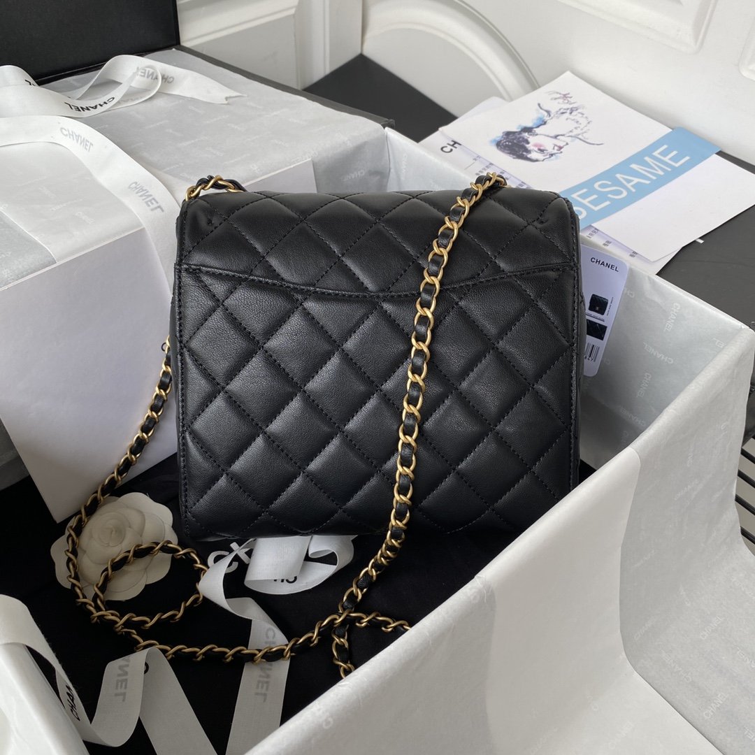 CHLSmall Top Qualityoor Pack Black For Women Bags 7.6in/19.5cm