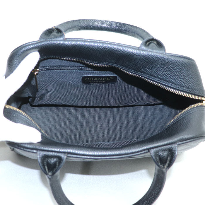 Chanel Mini Boston Caviar Skin Handbag