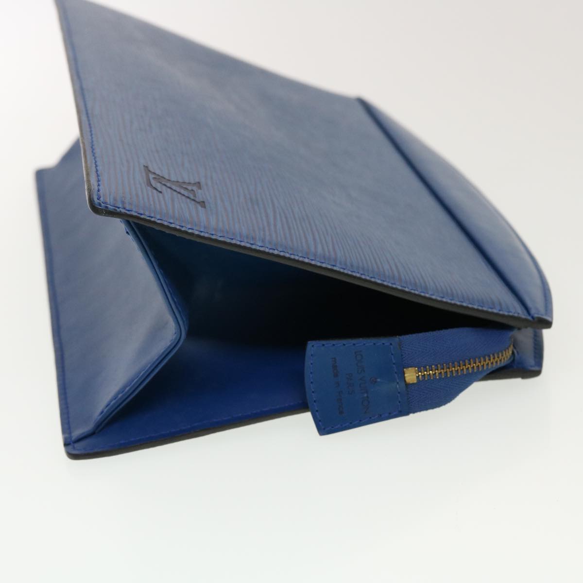 LOUIS VUITTON Epi Trousse Crete Clutch Bag Blue M48405 LV  th3672