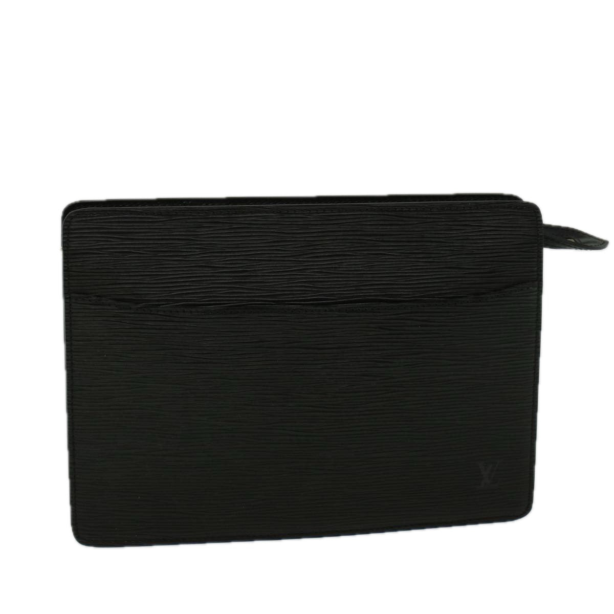 LOUIS VUITTON Epi Pochette Homme Clutch Bag Black M52522 LV Auth th4162