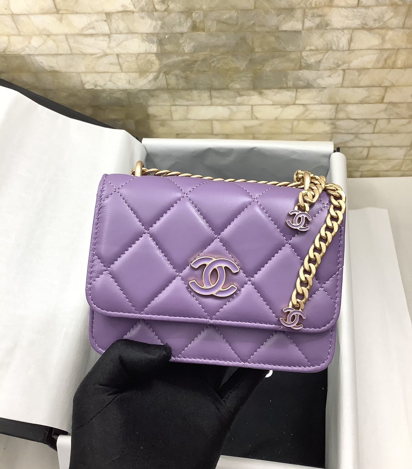 CHLSpring And Summer 22C Violet For Women Bags 6.1in/15.5cm