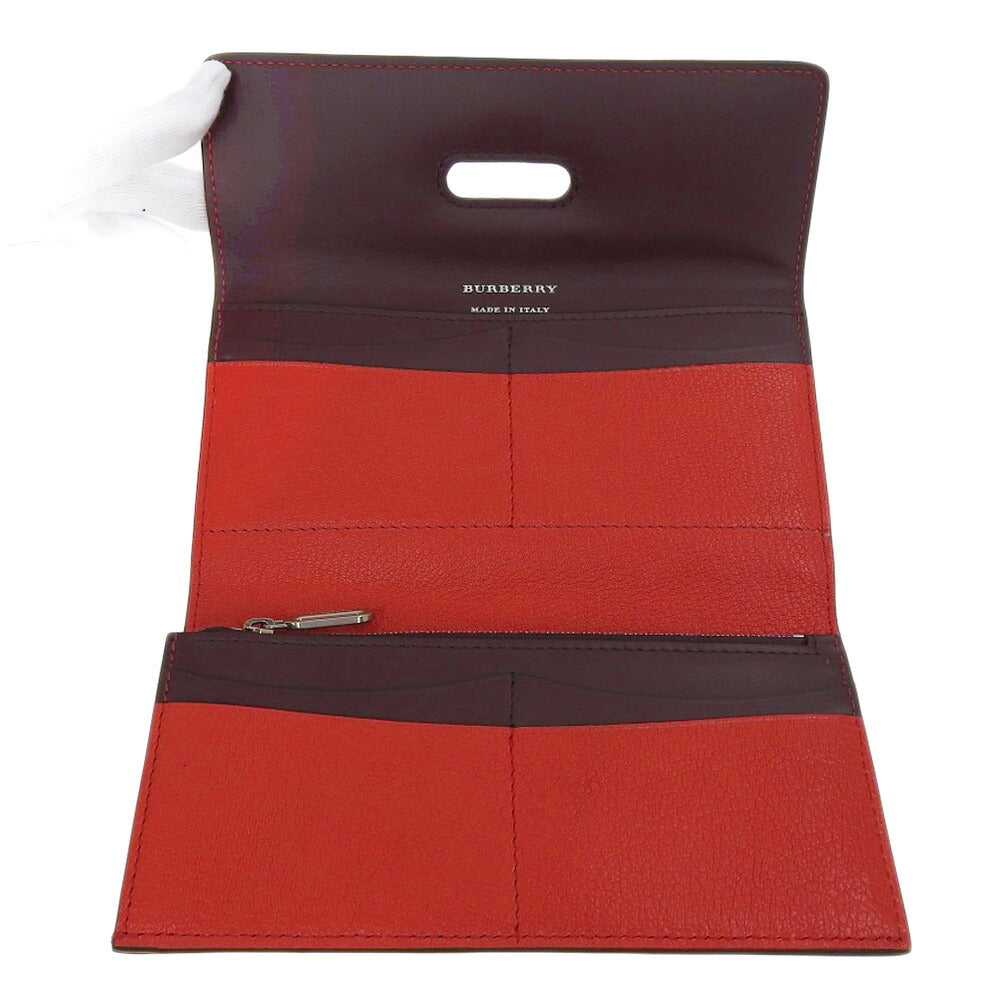 Burberry Leather D-Ring Continental Wallet