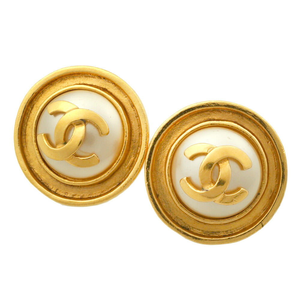 Chanel Coco Mark Earrings Imitation Pearl