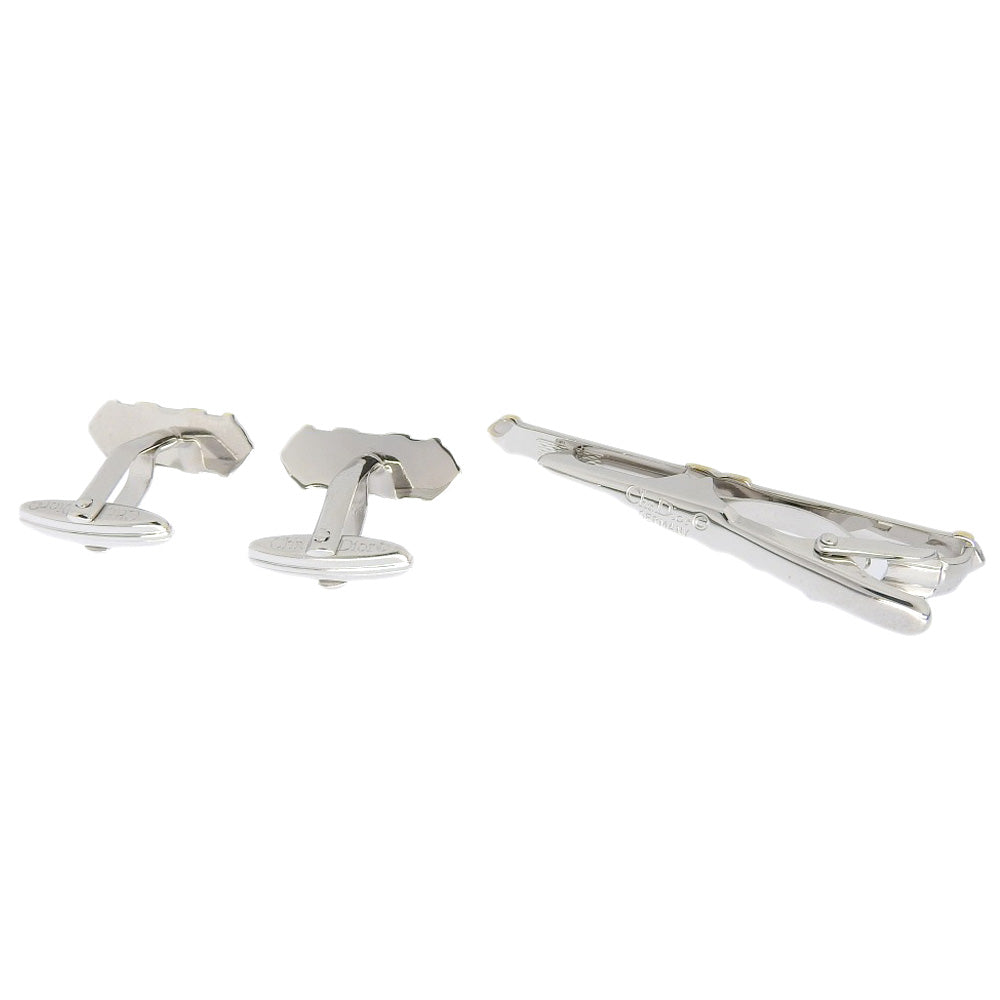 Christian Dior Logo Cufflinks & Tie Pin Set