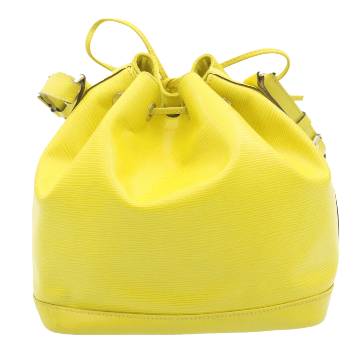 LOUIS VUITTON Epi Petit Noe Shoulder Bag Yellow Pistache M40969 LV Auth tp041