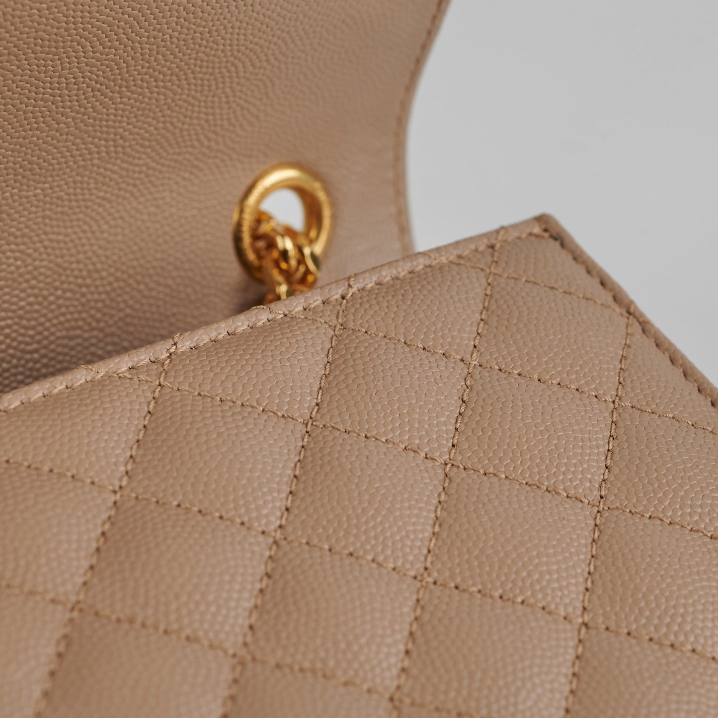 Saint Laurent Medium Envelope Beige