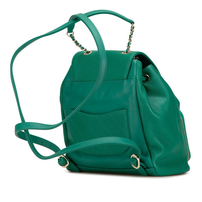 Chanel Coco Mark Matelasse Caviar Backpack