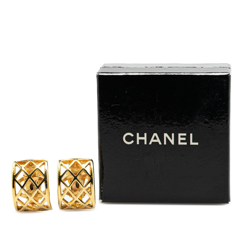 Chanel Gold Plated Coco Mark   Earrings