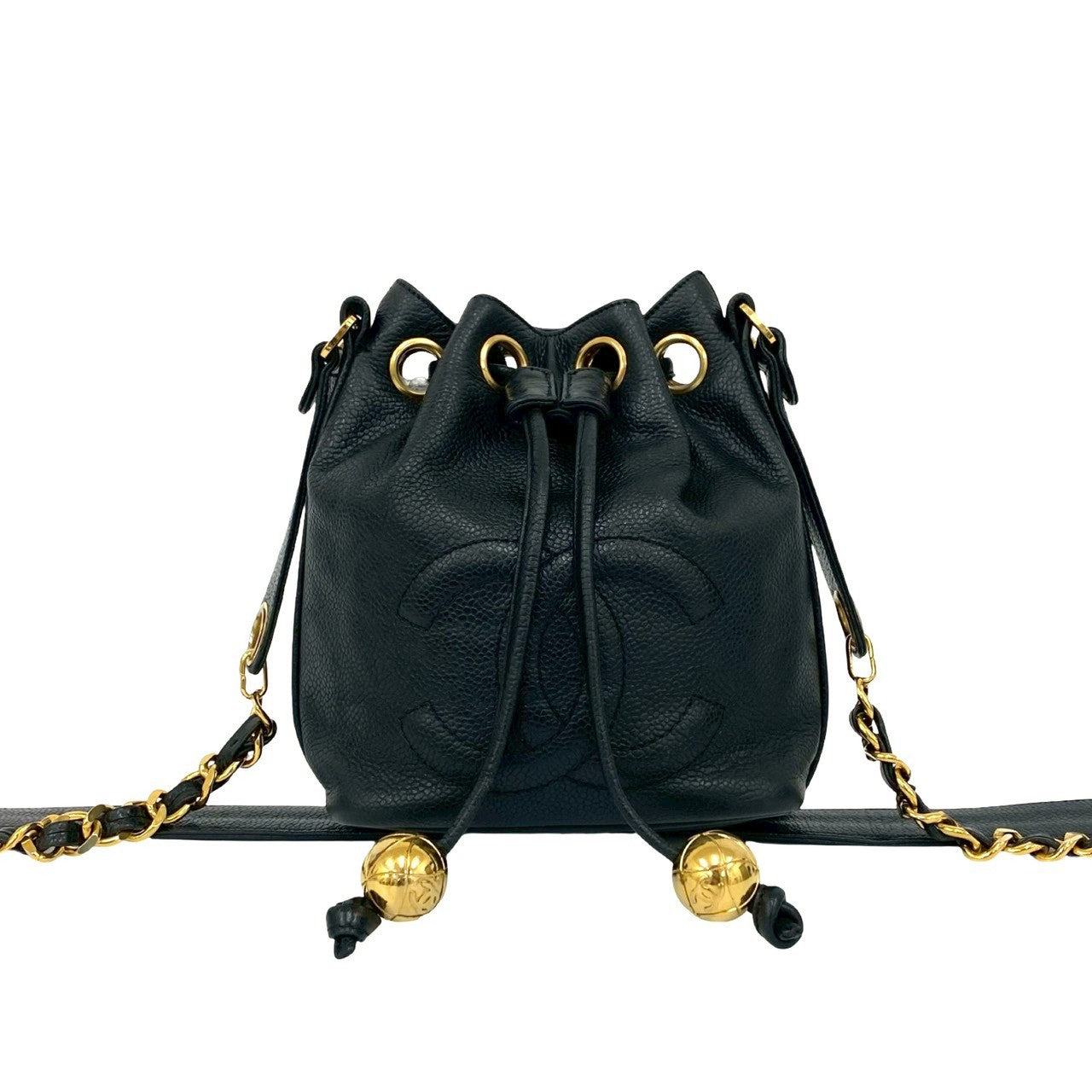 Chanel Coco Mark Matte Caviar Mini Shoulder Bag