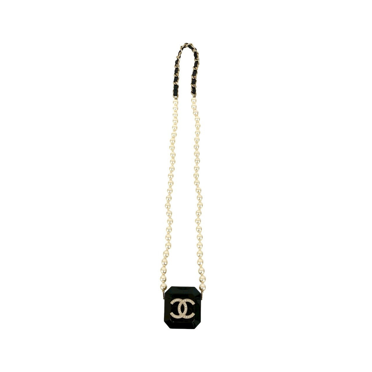 Chanel AirPods Pro Necklace Case Lambskin Necklace Case