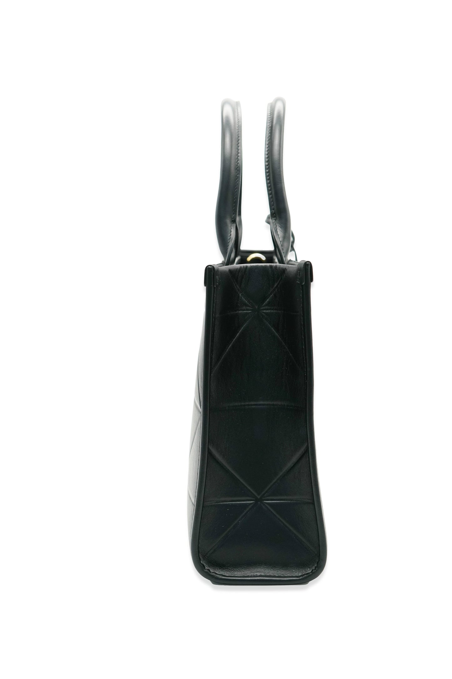 PRADA Black Soft Calfskin Small Symbole Tote