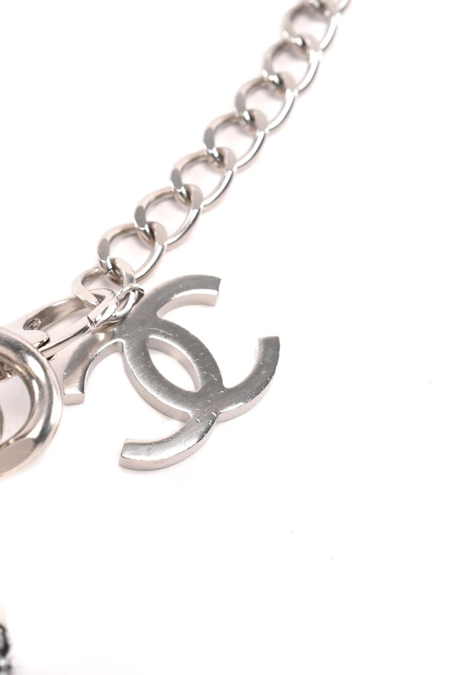CHANEL 2014 Tweed CC Oversized Padlock 'Supermarket' necklace / belt