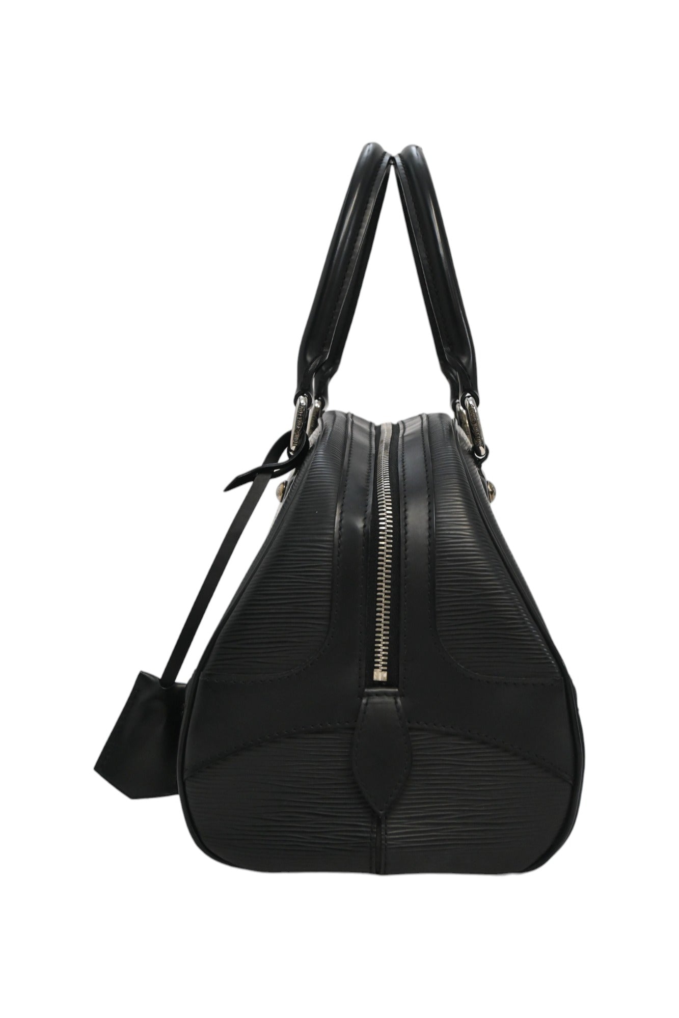 LOUIS VUITTON Black Epi leather Montaigne bowling bag