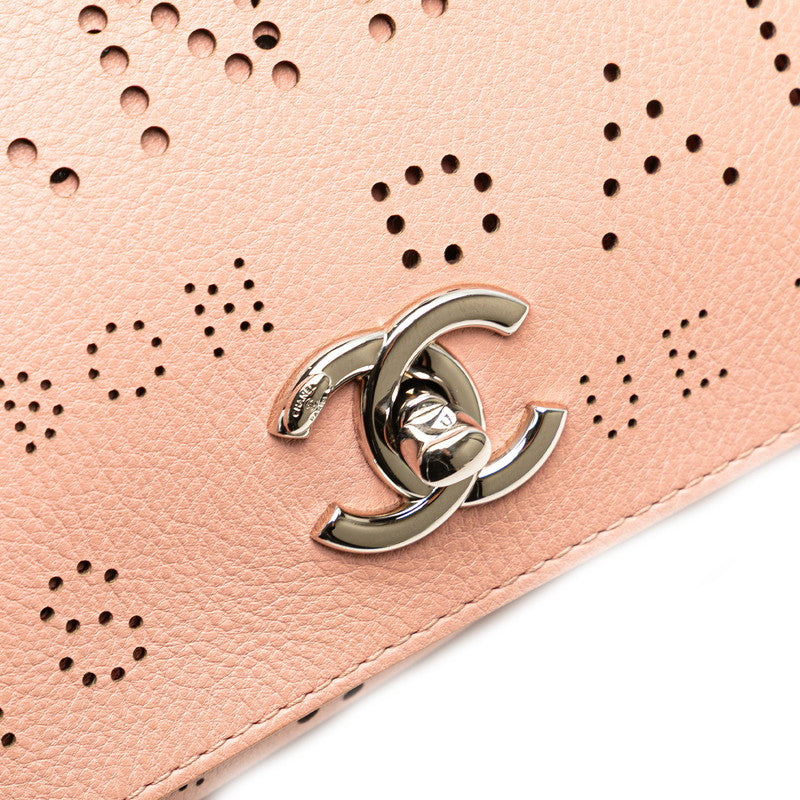 Chanel Punching Coco Mark Leather Shoulder Bag