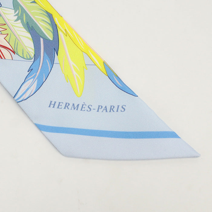 HERMES Scarf Twilly ?Dance Pacific? Stall Apparel Fashion accessories silk Multicolor Women