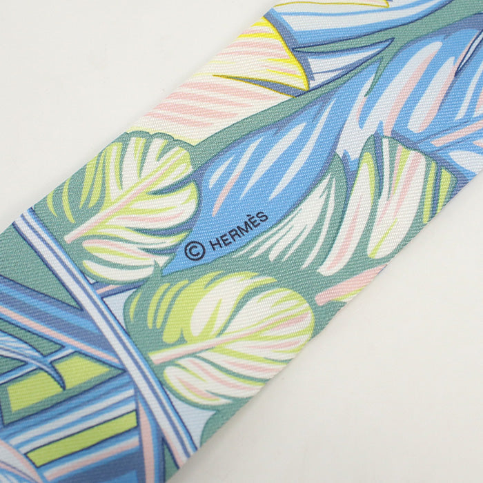 HERMES Scarf Twilly ?Dance Pacific? Stall Apparel Fashion accessories silk Multicolor Women