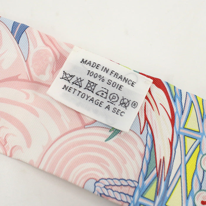 HERMES Scarf Twilly ?Dance Pacific? Stall Apparel Fashion accessories silk Multicolor Women