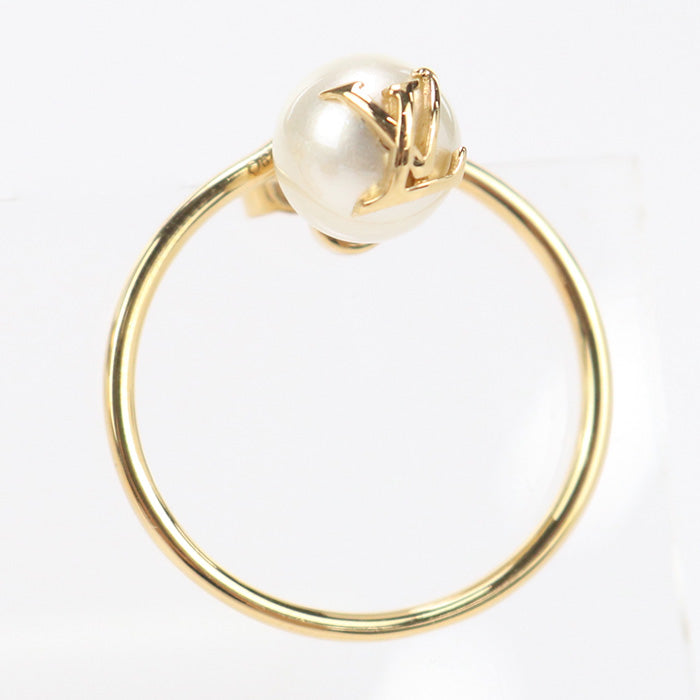 LOUIS VUITTON M01237 Pierce Pierce・LV Eclipse Pearl metal gold Women