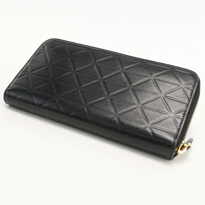 PRADA 1ML5062 Long Wallet Zipper Wallet Cowhide black Women