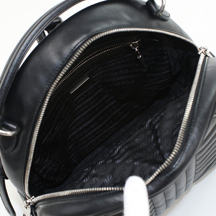 PRADA 1BZ030 2D91 F0633 Backpack Diagram Mini backpack leather black Women