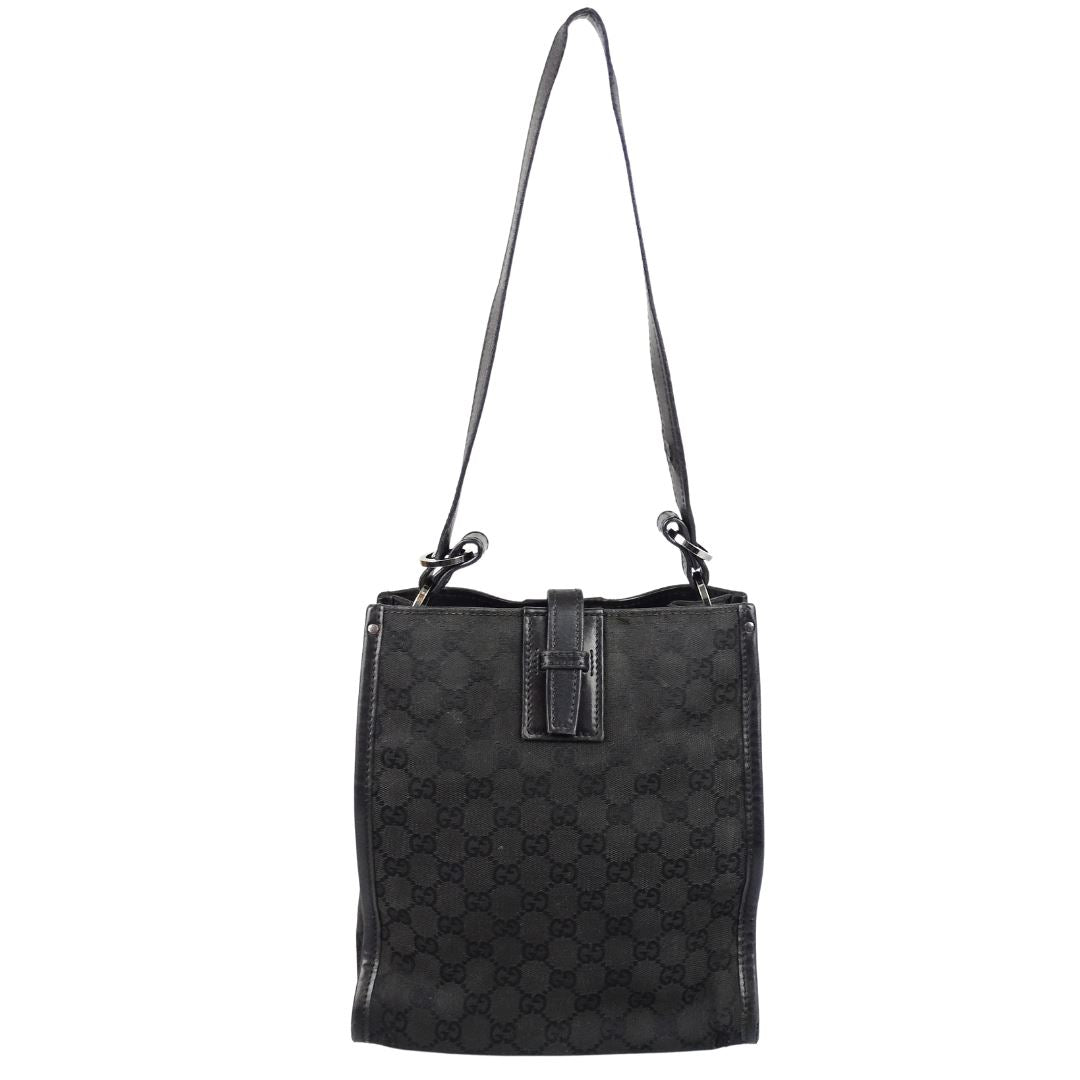 Gucci   Black GG Short Strap Shoulder Bag