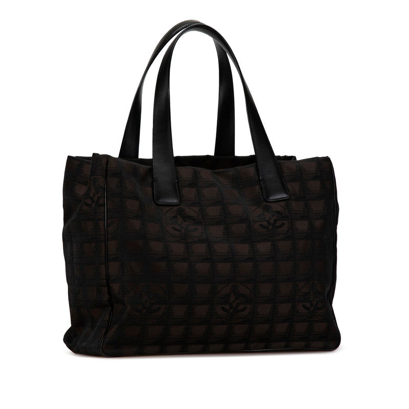 Chanel New Travel Line Nylon Leather Tote Bag