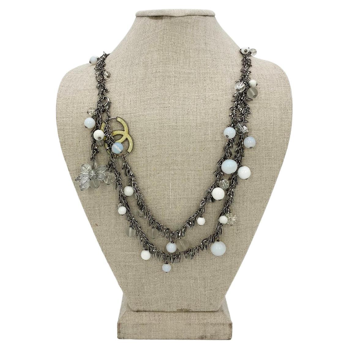 CHANEL Beaded Fringe Belt Necklace
