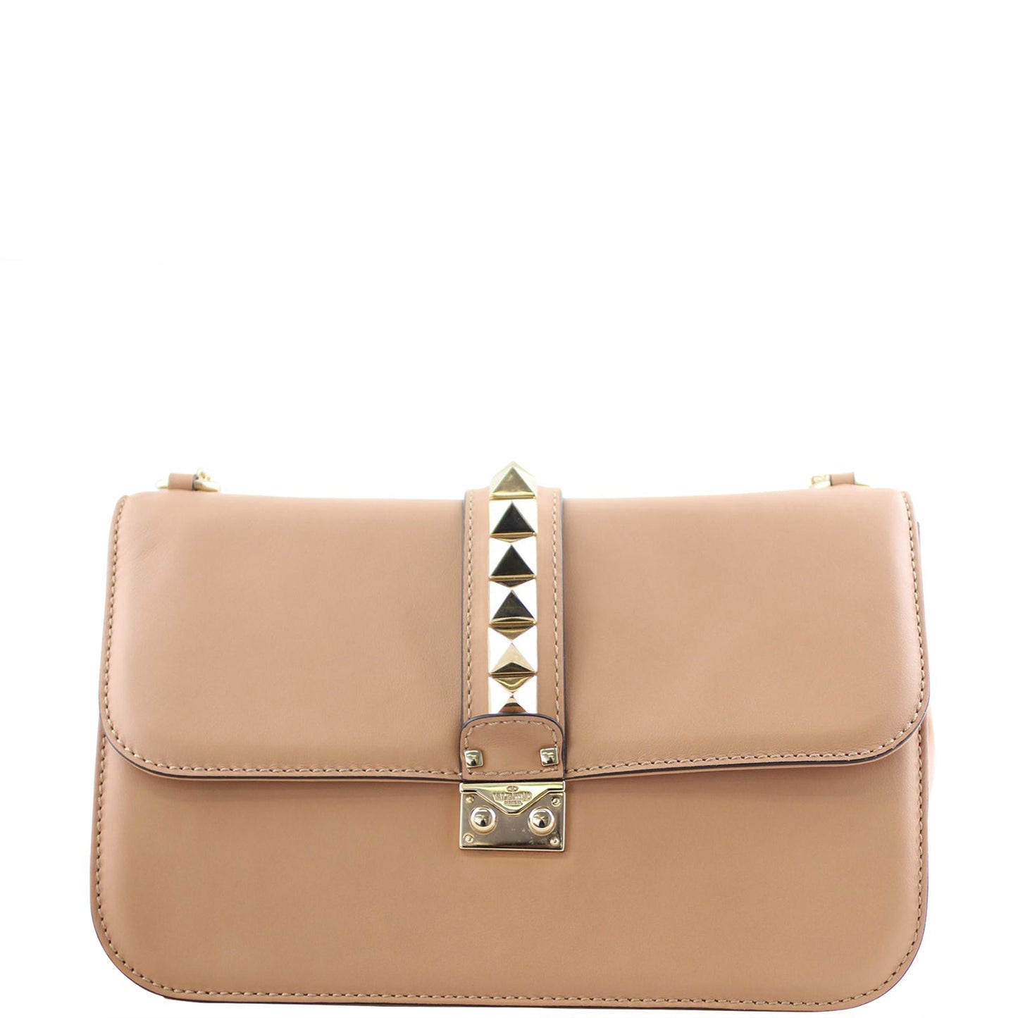 Valentino Rockstud Lock Shoulder Bag Large