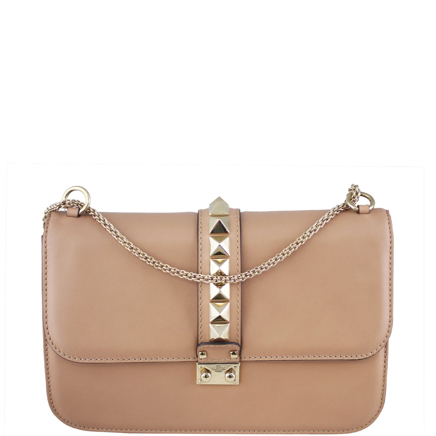 Valentino Rockstud Lock Shoulder Bag Large
