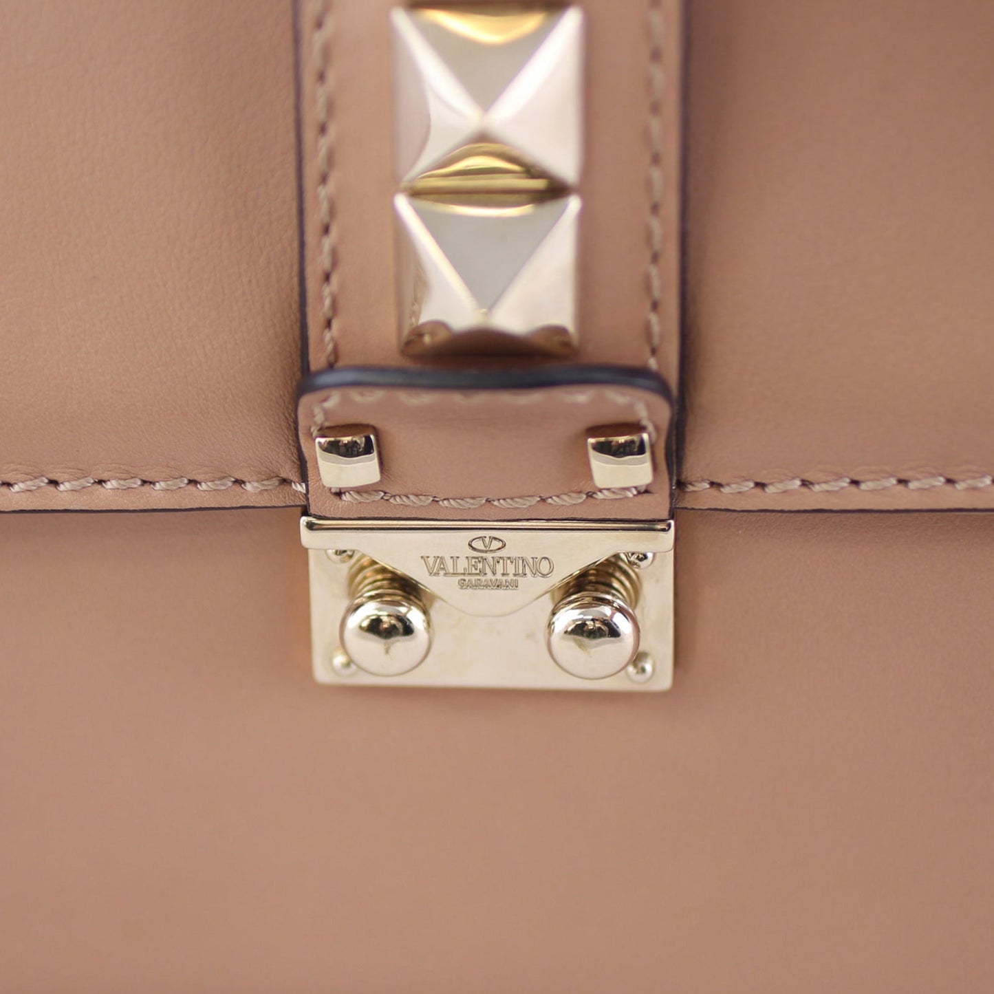 Valentino Rockstud Lock Shoulder Bag Large
