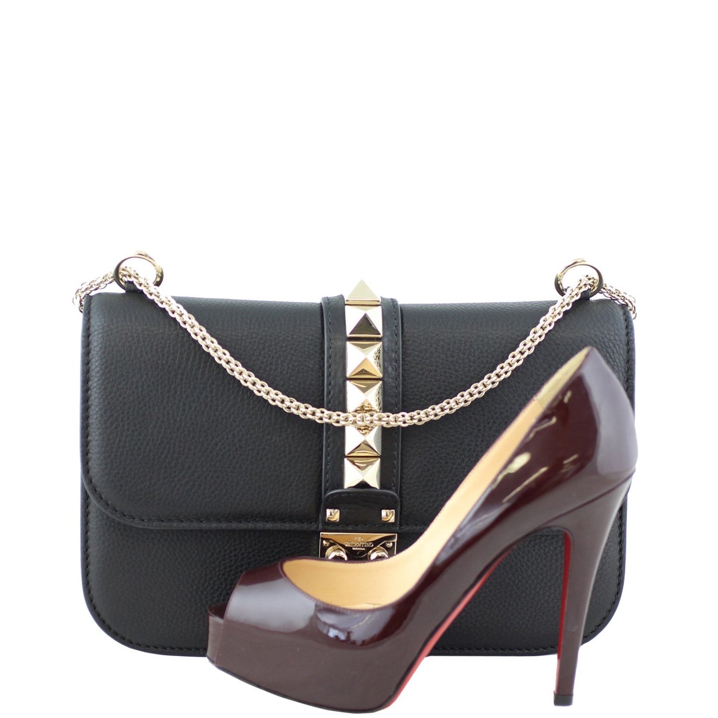 Valentino Medium Lock Shoulder Bag